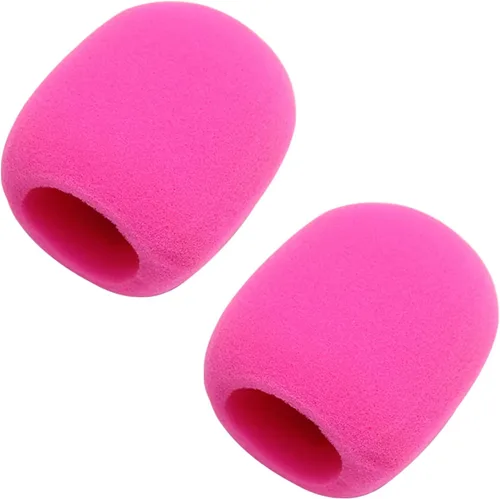Vista 16 de Fielect 2 unids micrófono cubierta esponja espuma micrófono cubierta de micrófono de mano protección protección micro espuma filtro blanco