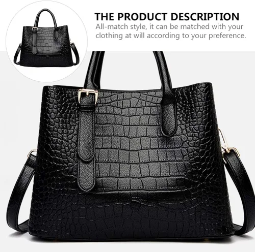 Vista 9 de Bolso bandolera de piel sintética para mujer, bolso de mano de moda, bolso de regalo, lindo portátil para uso diario