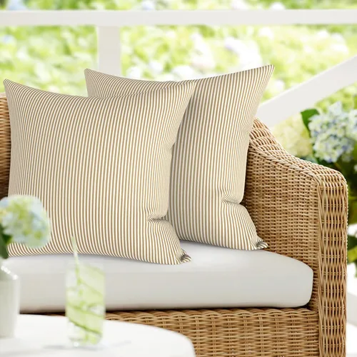 Vista 36 de DYTXIII Paquete de 2 almohadas lumbares impermeables para exteriores con rellenos, 12 x 20 pulgadas, almohada decorativa rectangular para patio