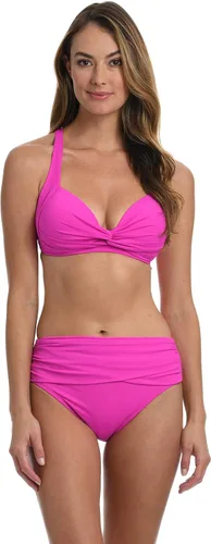 Vista 4 de La Blanca Women's Standard Island Goddess Twist Front Crossback Swimsuit Top
