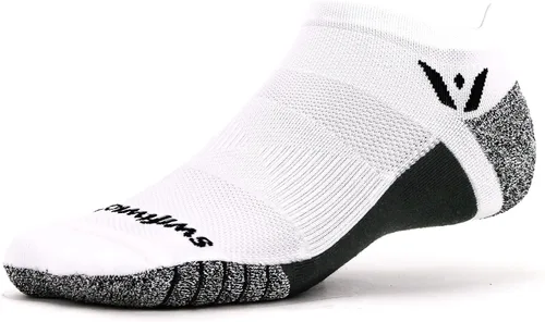 Vista 24 de Swiftwick - Calcetines antideslizantes para correr FLITE XT invisibles, calcetines de golf, máxima estabilidad Negro