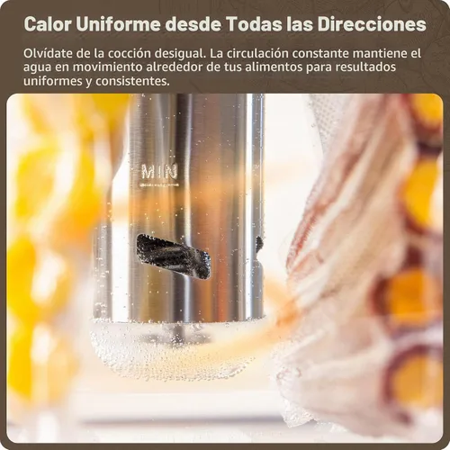Vista 3 de Greater Goods Cocina Sous Vide, 1100 W, no necesita aplicación ni WiFi (blanco abeja)