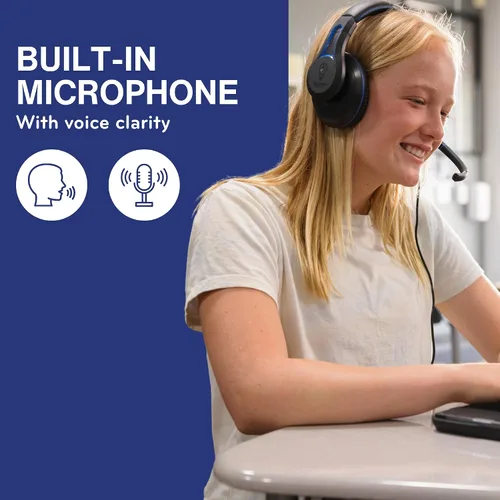 Vista 4 de TWT Audio Duro, TW210 (2.ª generación) Auriculares negros con cable premium con micrófono reductor de ruido (conector de 0.138 in)