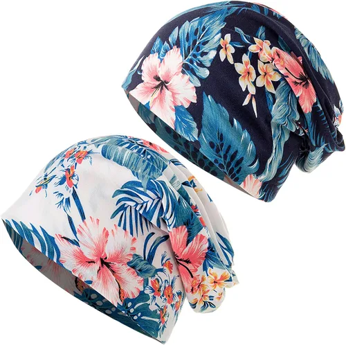 Vista 48 de JarseHera Gorro holgado de mujer con encaje de algodón, gorros para quimioterapia, gorros para el cáncer, turbante