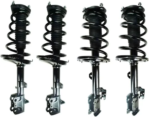 Vista 30 de Detroit Axle - 4 piezas de soportes para Toyota 2004 2005 2006 2007 2008 2009 Prius, soportes delanteros y traseros con resortes helicoidales