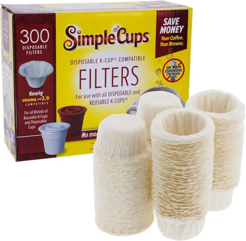 Vista 10 de Filtros desechables para uso en cafeteras Keurig® (paquete de 50) - Tazas simples - Usa tu propio café