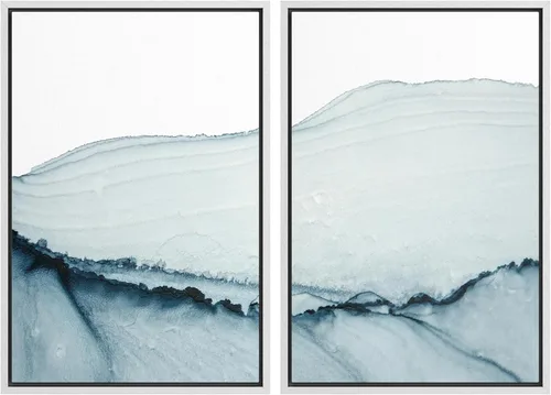Vista 158 de SIGNWIN Lienzo enmarcado para pared, ilustraciones abstractas texturizadas en tonos beige terrosos, arte moderno, decorativo, contemporáneo