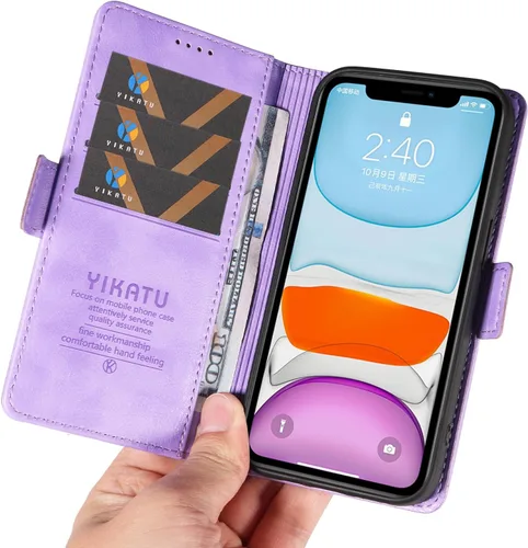 Vista 3 de Compatible with Xiaomi Poco X3 GT 5G Case,PU Leather Card Holder,Compatible with Redmi Note 10 Pro (China) 5G Magnetic Closure Flip Stand Wallet