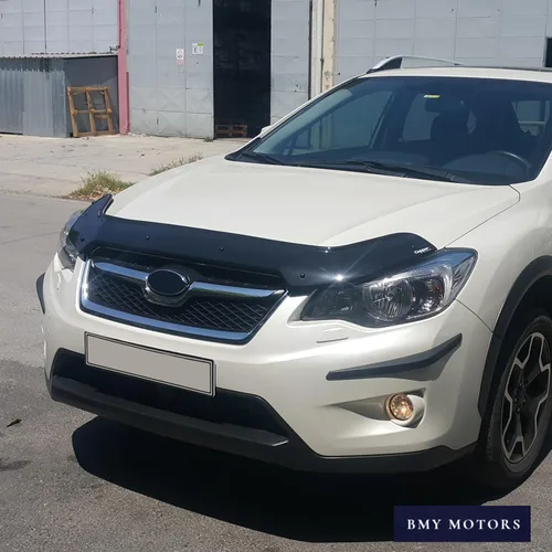 Vista 5 de BMY - Deflector de capó / protector de insectos delantero compatible con Subaru XV 2012-2016 Protector de capó Partículas e insectos Accesorios
