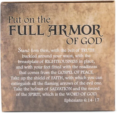 Vista 7 de Dicksons Bronzetone Full Armor Scripture - Tarjetero decorativo de resina (3 x 4)