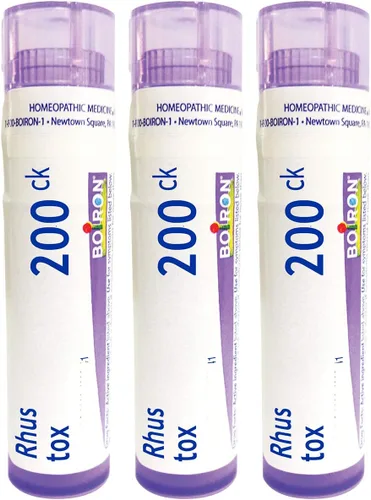 Vista 5 de Boiron Arnica Montana homeopática para aliviar el dolor muscular (3 unidades) y Rhus Toxicodendron para aliviar el dolor articular (3 unidades)