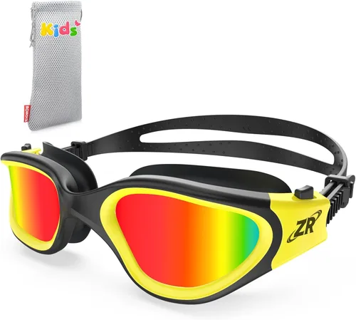 Vista 10 de ZIONOR Gafas de natación para niños, G1 MINI con protección UV, polarizadas, antivaho, para edades de 6 a 14 años Glare-Reducing Polarized Lenses