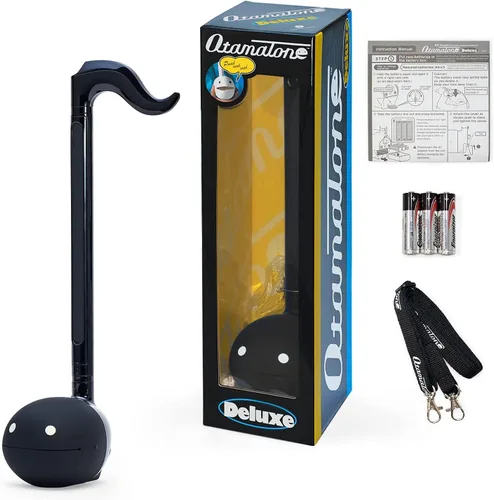 Vista 5 de Otamatone Negro Japonés Instrumento Musical Electrónico Portátil Sintetizador de Música Conjunto Coleccionista Regular + Deluxe