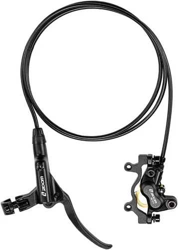 Vista 7 de BUCKLOS Zoom MTB Juego de Frenos de Disco Hidráulicos de 4 Pistones, Palanca de Freno Hidráulica de Aleación de Aluminio para Bicicleta de Montaña