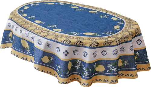 Vista 12 de Home Bargains Plus Servilletas cuadradas de tela, juego de 8 servilletas, jardín de limón azul, para interiores y exteriores, resistentes a