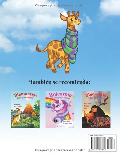 Vista 2 de Animales Libro para colorear de para niños de 3 a 8 años Increíble y lindo animales para niñas y niños para colorear de 3 a 8 años Feliz y lindo