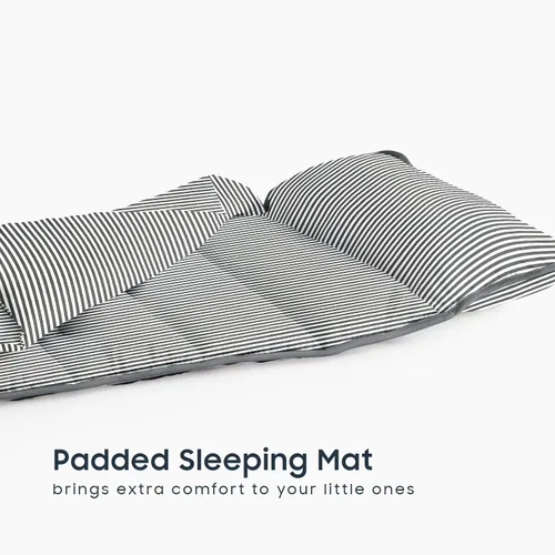 Vista 5 de Wake In Cloud - Tapete para siesta para niños pequeños con almohada y manta, tela 100% algodón, para niños y niñas de 3 años más en guardería