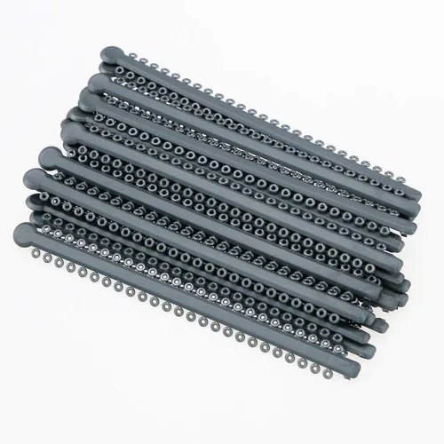 Vista 7 de Bandas de ortodoncia elásticas de ligadura dental surtidas para soportes de ortodoncia (NEGRO (5 #))
