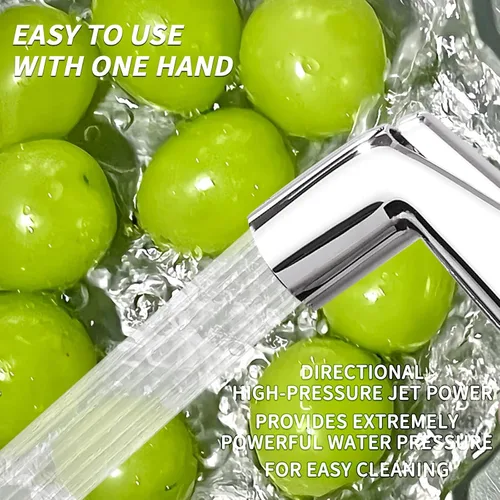 Vista 2 de Pulverizador de fregadero de repuesto para rociador lateral de cocina cromado universal Moen, para uso con grifos de fregadero de cocina, cromado