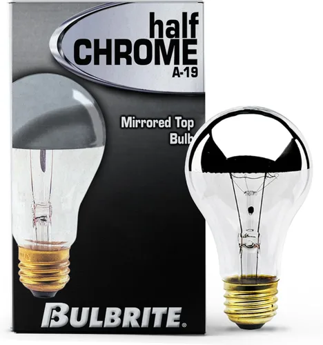 Vista 2 de Bulbrite 60A19HM - Medio espejo A19 de 60W (12/120)