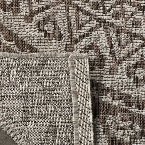 Vista 55 de SAFAVIEH Alfombra lavable al aire libre Courtyard Collection - 2'3" x 5', marfil y verde, no desprende pelusa y fácil limpieza, ideal para patio