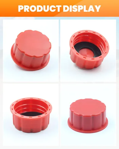 Vista 5 de 4 tapas para latas de gasolina, tapa de gas de rosca gruesa de 5 galones para gasolina, tapa de tanque de gas de plástico y metal, cubierta portátil