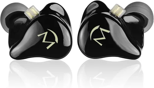 Vista 2 de SHANLING Auriculares intrauditivos Music1, controlador dinámico de 0.354 in, auriculares IEM con controles de micrófono y reproducción, auriculares