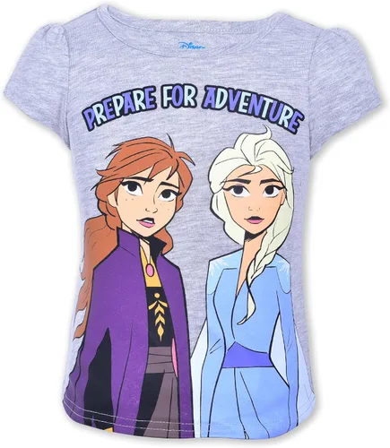 Vista 5 de Disney Juego de 4 camisetas de manga corta Frozen para niña