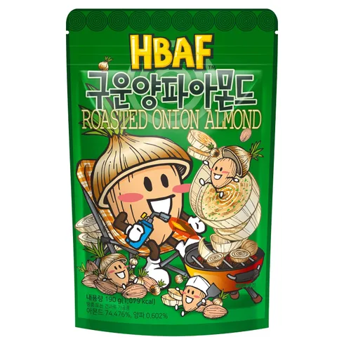 Vista 18 de [Oficial Gilim HBAF] Maíz coreano horneado crujiente con almendras y nueces Nutritivo y sin gluten Almuerzo para niños, merienda para después