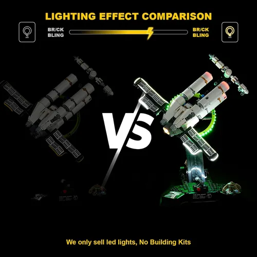Vista 4 de Vaodest Kit de luz LED compatible con Lego 11389 Project Hail Mary, juego de bloques de construcción, luces de visualización