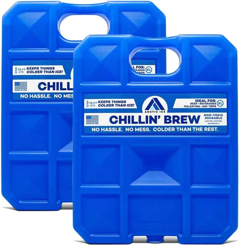 Vista 10 de Arctic Ice Chillin' Brew Series Long Lasting Reusable Ice Pack - Freezes at 28° Fahrenheit - Designed to Keep Beverages Colder Than Ice