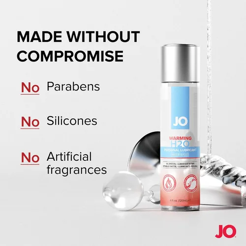 Vista 4 de JO H₂O - Lubricante de calentamiento personal a base de agua para parejas e intimidad, 4 onzas líquidas