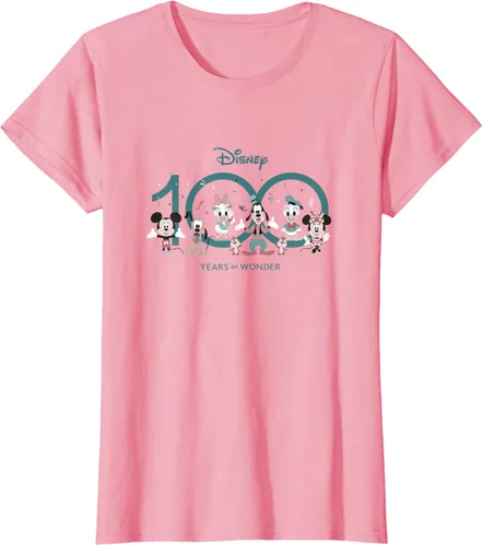 Vista 7 de Disney 100 Years of Wonder Mickey & Pals Muted Cute D100 Camiseta, Negro