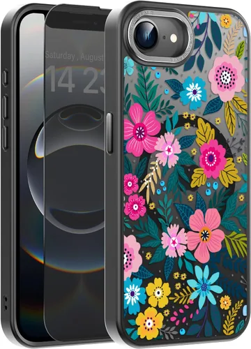Vista 148 de Goodon para iPhone 15 Pro Max con protector de pantalla de privacidad, compatible con Magsafe, funda translúcida mate a prueba de golpes - Linda