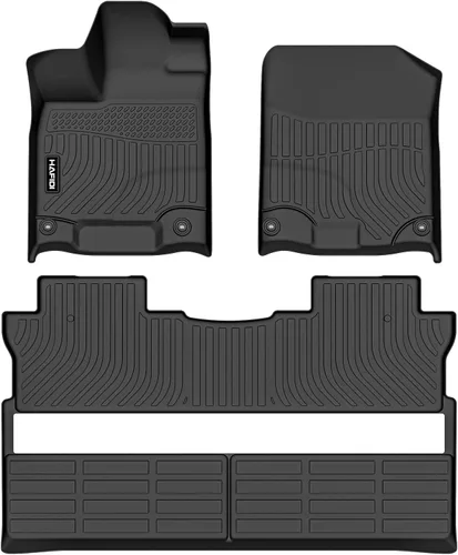 Vista 74 de HAFIDI® - Tapetes para auto con almacenamiento debajo del asiento, para todo clima, antideslizantes, de elastómero termoplástico, para la primera