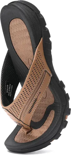 Vista 4 de Chanclas para hombre, sandalias de tanga duraderas y cómodas para la playa