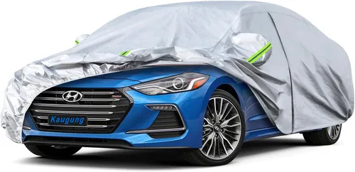 Vista 22 de Kaugung Funda para Coche de Ajuste Personalizado BMW Serie 3 E30 (1982-1994), 7 Capas Resistente al Viento Todo Clima Impermeable Cubierta Exterior