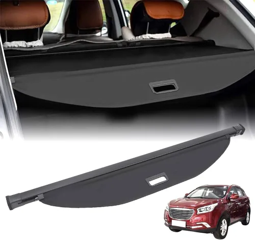 Vista 13 de cubierta retráctil para baúl trasero compatible con Toyota RAV4 2013-2018, protector de seguridad, pantalla de privacidad para equipaje