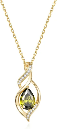 Vista 16 de FANCIME Collar de piedra natal para mujer, regalo de cumpleaños para ella 10 - Ópalo