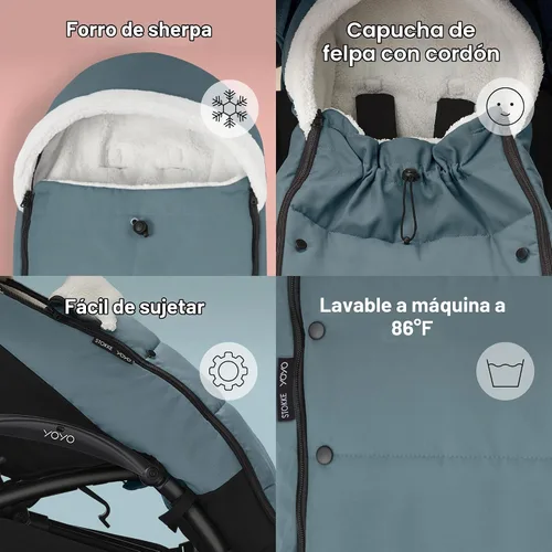 Vista 3 de Stokke YOYO Footmuff Agua