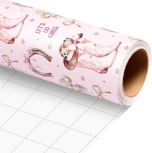 Vista 15 de Burymento Monster Truck Wrapping Paper Roll, Boys Birthday Wrapping Paper
