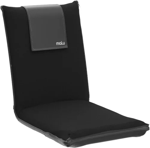 Vista 4 de malu Silla de piso acolchada con soporte de espalda - Cojín de meditación para silla japonesa