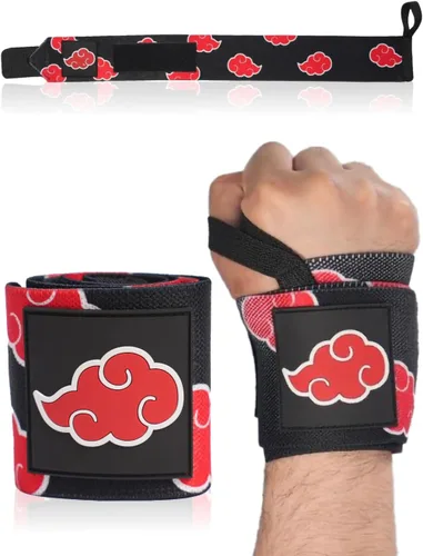 Vista 9 de Muñequeras de anime de 24 pulgadas para hombres y mujeres, 1 par cada uno, accesorios de gimnasio para levantamiento de pesas y mejorar
