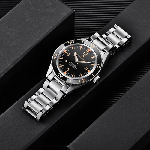 Vista 6 de Pagani Design Relojes para hombre, Japón NH35, movimiento automático, acero inoxidable, 1.614 in, cristal de zafiro, resistente al agua, para hombre