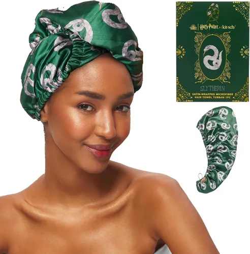 Vista 15 de Kitsch Toalla Envolvente de Microfibra para el Cabello para Mujeres - Toalla de Secado de Cabello Súper Absorbente - Secado Rápido