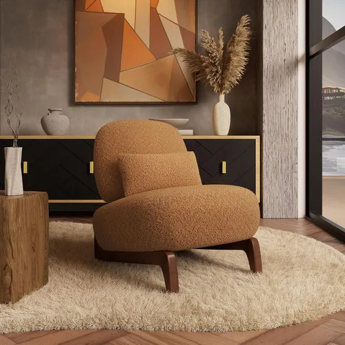 Vista 11 de Morden Fort Juego de Sofá Boucle de 2 Piezas, Conjunto de Sofás Tapizados Modernos Duraderos Cómodos Boucle Aptos para Mascotas, Silla sin Brazos