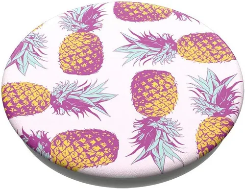 Vista 3 de PopSockets: PopGrip - Soporte extensible y agarre con una parte superior intercambiable para teléfonos y tabletas - Pineapple Modernist