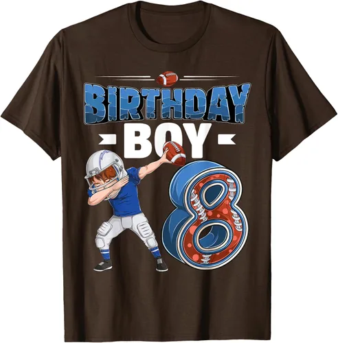 Vista 8 de Dabbing Boy - Camiseta de 8 años de fútbol americano americano, Negro, S