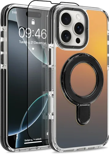 Vista 154 de Funda magnética para Google Pixel 10 Pro XL [compatible con Magsafe] [bonito diseño fluorescente de moda] a prueba de golpes, delgada, translúcida