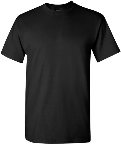 Vista 2 de Gildan - Camiseta unisex de algodón pesado en blanco, (G5000), negro, talla M